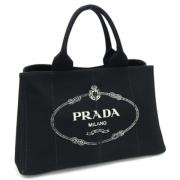 Pre-owned Canvas prada-bags Prada Vintage , Black , Dames