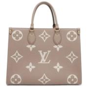 Pre-owned Fabric louis-vuitton-bags Louis Vuitton Vintage , Beige , Da...