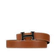 Pre-owned Leather belts Hermès Vintage , Brown , Dames