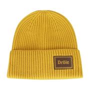 Wollen Beanie Muts Drole de Monsieur , Yellow , Heren