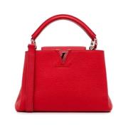 Pre-owned Leather handbags Louis Vuitton Vintage , Red , Dames