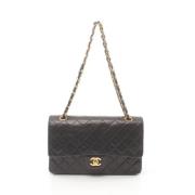 Pre-owned Leather chanel-bags Chanel Vintage , Black , Dames