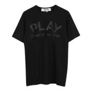 T-Shirts Comme des Garçons Play , Black , Heren