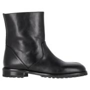 Pre-owned Leather boots Manolo Blahnik Pre-owned , Black , Dames