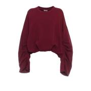 Bordeaux Sweatshirt Damesmode Dries Van Noten , Red , Dames