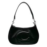 Pre-owned Leather shoulder-bags Coach Pre-owned , Black , Dames