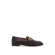 Gouden Ketting Leren Loafers Aquazzura , Purple , Dames