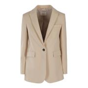 Fleece Blazer Jas Circolo 1901 , Beige , Dames