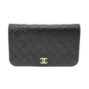 Pre-owned Leather chanel-bags Chanel Vintage , Black , Dames