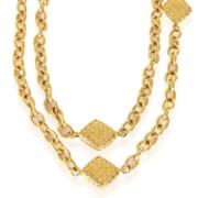 Pre-owned Metal necklaces Chanel Vintage , Yellow , Dames