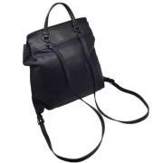 Pre-owned Leather backpacks Bottega Veneta Vintage , Black , Dames