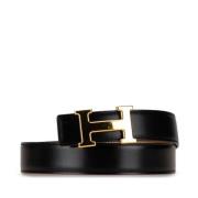 Pre-owned Leather belts Hermès Vintage , Black , Dames