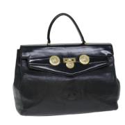 Pre-owned Leather handbags Versace Pre-owned , Black , Dames