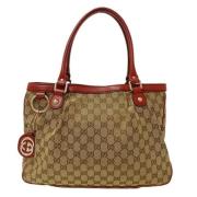 Pre-owned Canvas gucci-bags Gucci Vintage , Brown , Dames