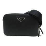 Pre-owned Leather prada-bags Prada Vintage , Black , Dames