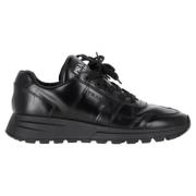 Pre-owned Leather sneakers Prada Vintage , Black , Heren