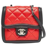 Pre-owned Leather chanel-bags Chanel Vintage , Red , Dames