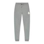 Sweatpants met logo Moncler , Gray , Heren