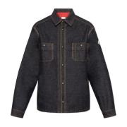 Denim jas Moncler , Blue , Heren