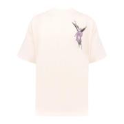 Aartsengel Print Katoenen T-Shirt Represent , White , Heren