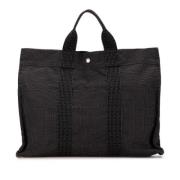 Pre-owned Canvas totes Hermès Vintage , Gray , Dames