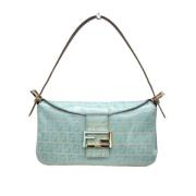 Pre-owned Leather fendi-bags Fendi Vintage , Blue , Dames