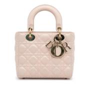 Pre-owned Leather handbags Dior Vintage , Pink , Dames