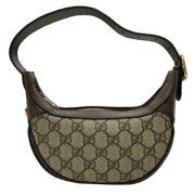 Pre-owned Leather gucci-bags Gucci Vintage , Beige , Dames