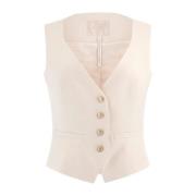 Offwhite Fatima Vest Guess , Beige , Dames