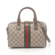 Pre-owned Leather gucci-bags Gucci Vintage , Beige , Dames