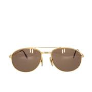 Pre-owned Metal sunglasses Cartier Vintage , Yellow , Dames