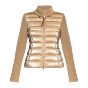 Vest met gewatteerde voorkant Moncler , Beige , Dames