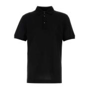 Zwarte Piquet Polo Shirt Dolce & Gabbana , Black , Heren