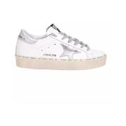 Witte Hi Star Sneakers met Metalen Ster Golden Goose , White , Dames