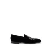 Geborduurde Fluwelen Loafers Dolce & Gabbana , Black , Heren