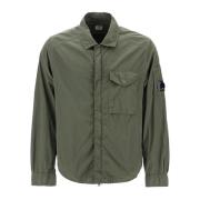 Glanzende Chrome-R Lens Overshirt C.p. Company , Green , Heren