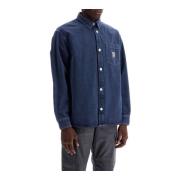 Denim George Overshirt Carhartt Wip , Blue , Heren