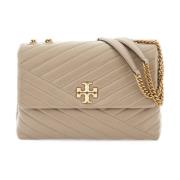 Schoudertas met Chevron Quilten Tory Burch , Gray , Dames