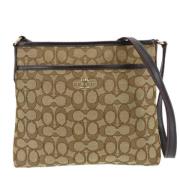 Pre-owned Canvas shoulder-bags Coach Pre-owned , Beige , Dames