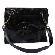 Pre-owned Leather chanel-bags Chanel Vintage , Black , Dames