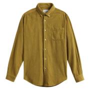 Ribfluwelen Shirt met Urea Knopen Portuguese Flannel , Green , Heren