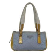 Pre-owned Fabric shoulder-bags Prada Vintage , Blue , Dames