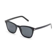 SL 716 Slim 001 Sunglasses Saint Laurent , Black , Dames