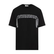 Zwarte T-shirts & Polo's voor mannen Lanvin , Black , Heren