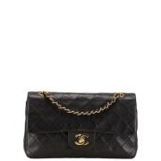 Pre-owned Leather chanel-bags Chanel Vintage , Black , Dames