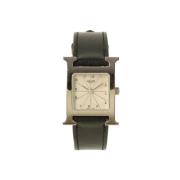 Pre-owned Metal watches Hermès Vintage , Black , Dames