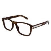 Rechthoekige optische brillen in Havana Tortoise Saint Laurent , Brown...