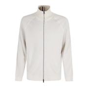 Wollen Full Zip Trui Hugo Boss , Beige , Heren