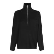 Stretch Viscose Top Moschino , Black , Dames