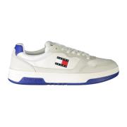 Sportieve Witte Sneakers Blauwe Details Logo Tommy Hilfiger , White , ...